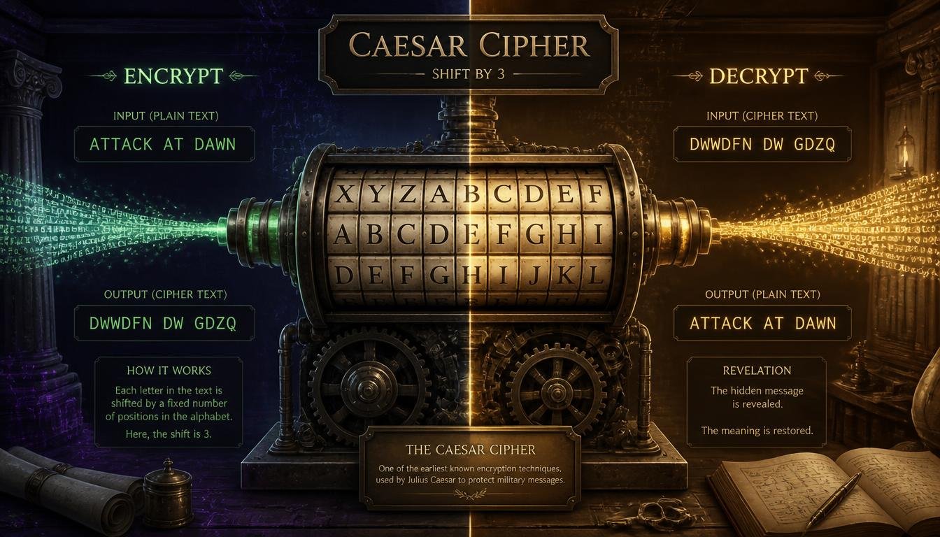Text Encryptor / Decryptor (Caesar Cipher): A Simple Way to Transform Text